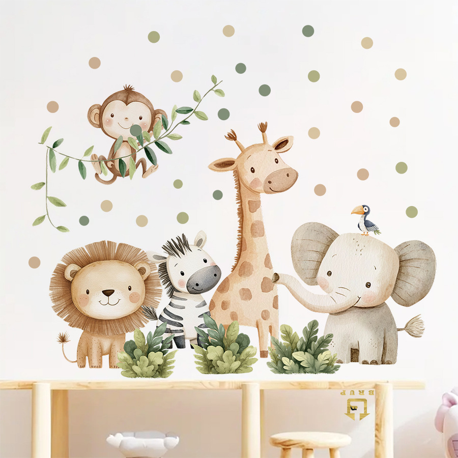 Boho Forest Animals Wall Stick - Baby Girl Nursery Quotes review and price