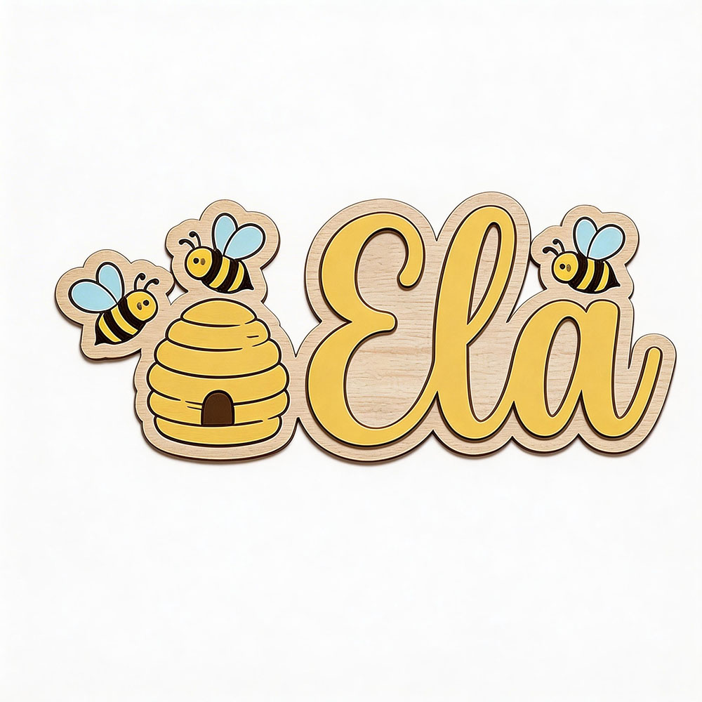 Personalized Cute Bee Hive Nam - Baby Nursery Decor Girl review and price