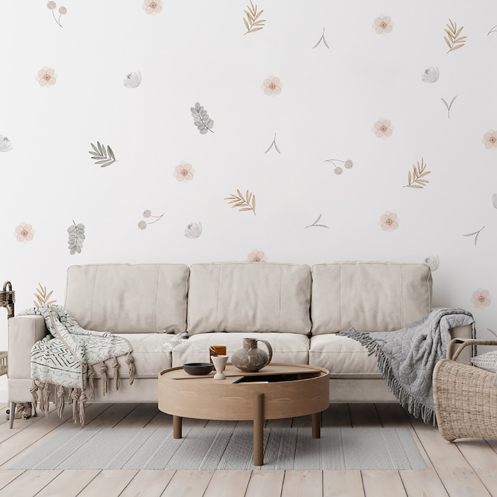 Boho Leaves Botanical DIY Wall - Baby Nursery Decor Girl review and price