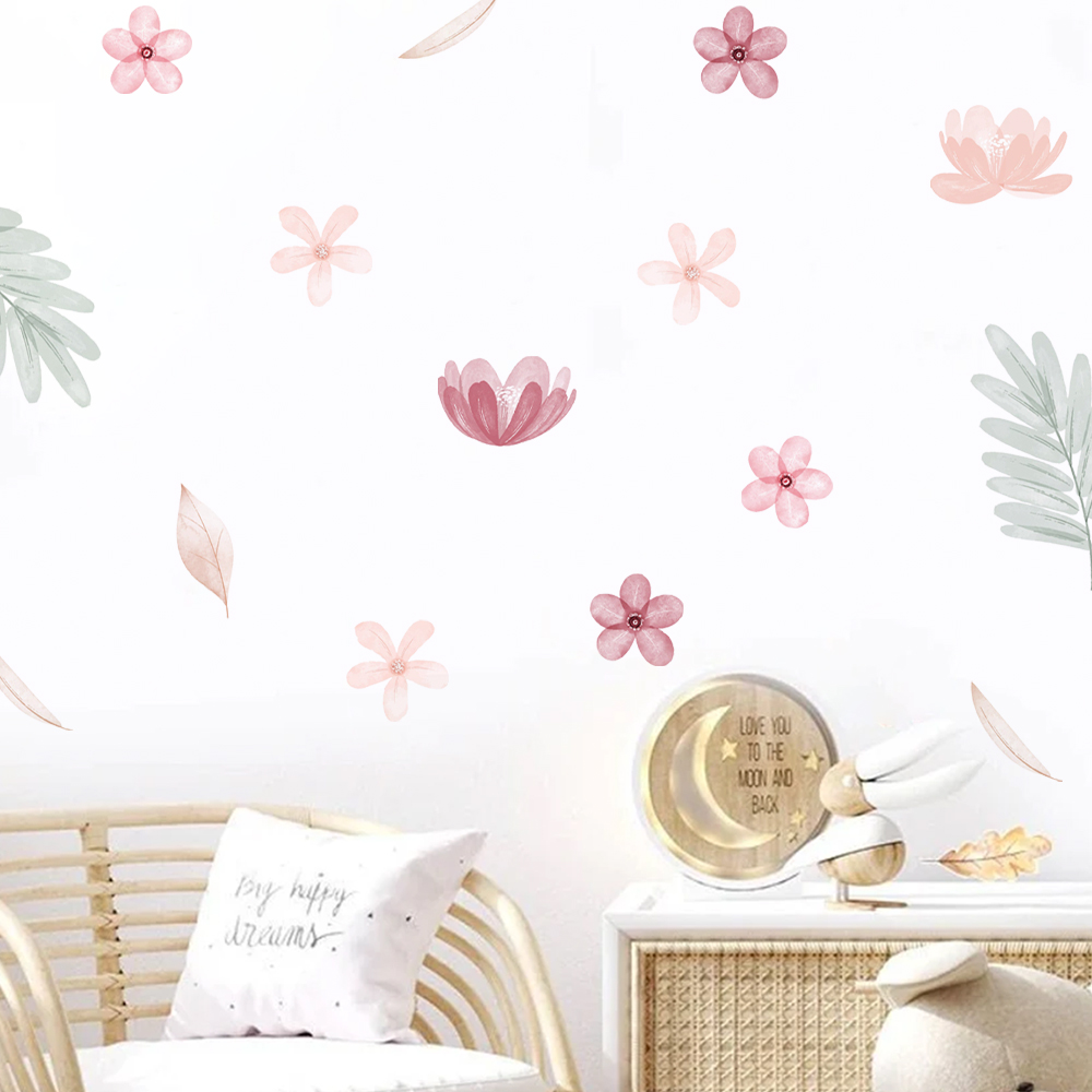 Boho Leaves Botanical DIY Wall - Baby Nursery Decor Girl review and price