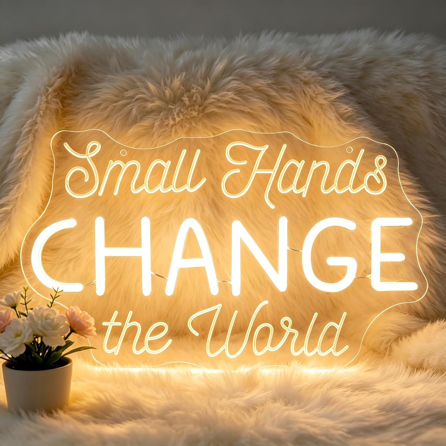 Small Hands Change the World N - Baby Nursery Wall Lights review and price
