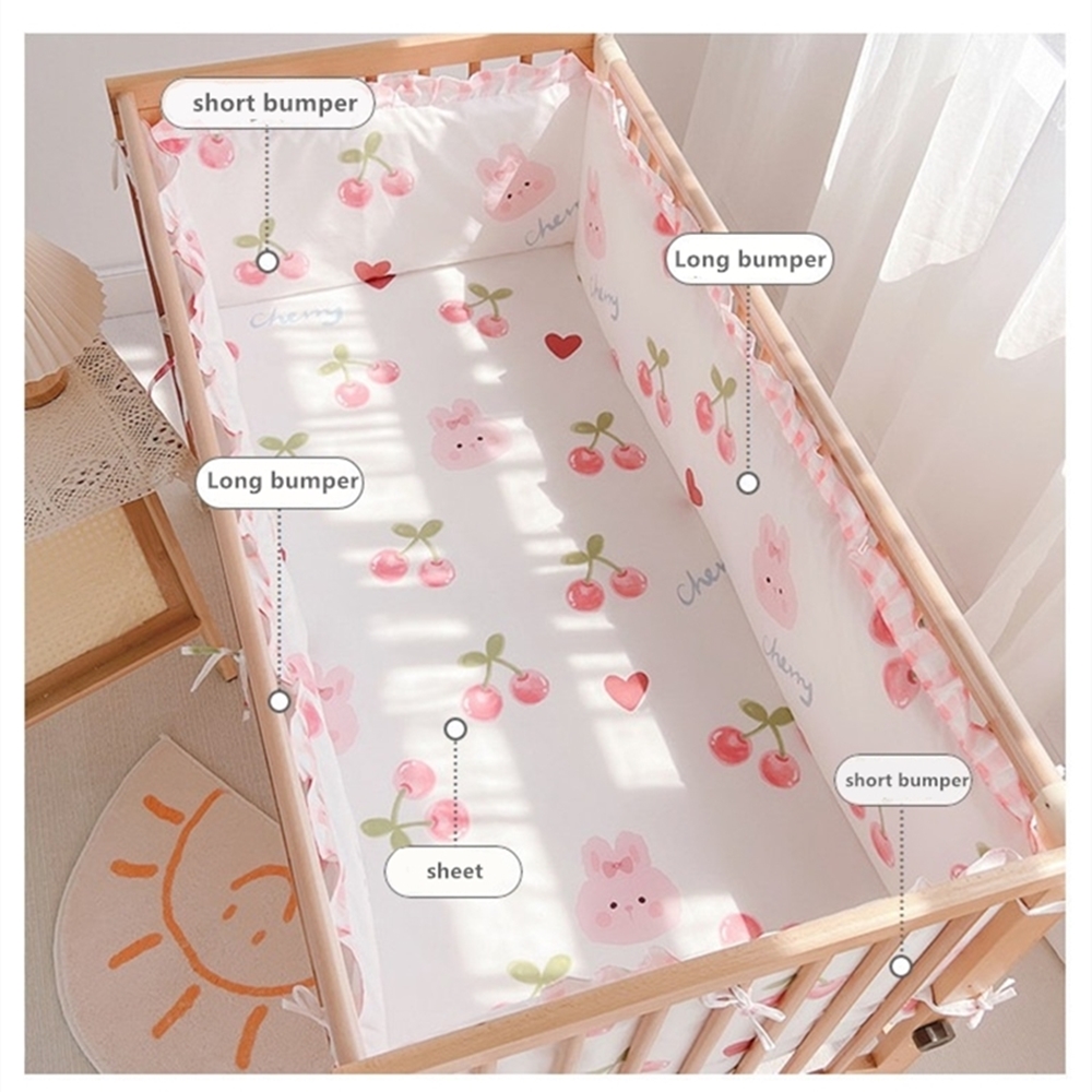 5Pcs Crib Bedding Set Girl Bab - Baby Nursery Boy review and price